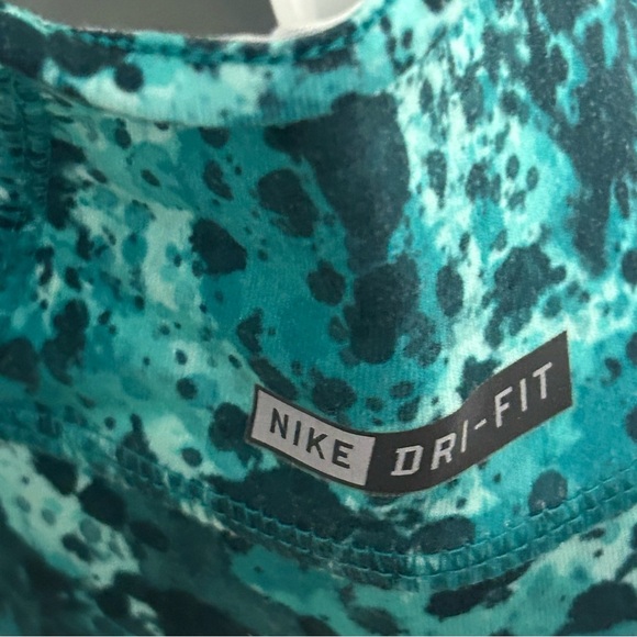 Nike Dry Fit Hurley Turquoise / Navy Spandex and Mesh Sports Bra Size XL - Picture 7 of 11